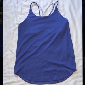 Ivivva Tank with Built in Bra - Light purple and blue - size 14
